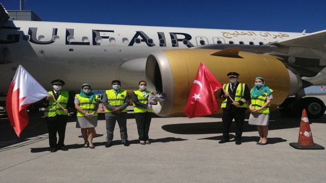 Bahreynli havayolu şirketinden İstanbula 14 ay sonra ilk uçuş