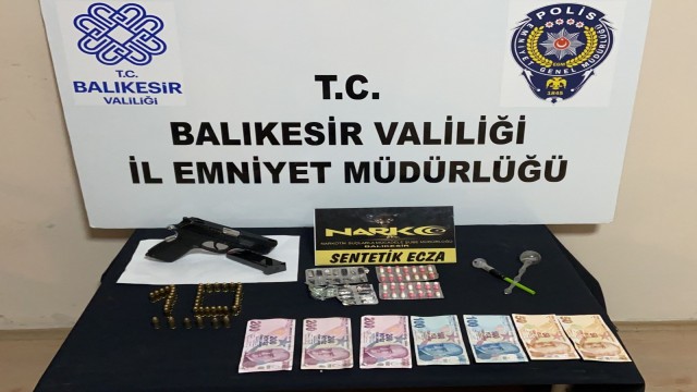 Balıkesirde polisten narkotik operasyonu