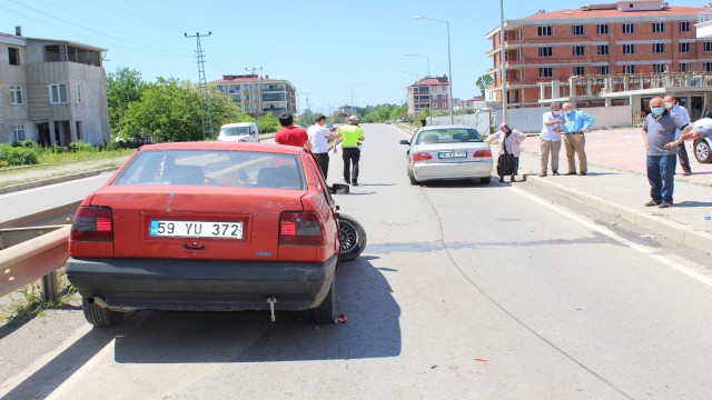 Çarşambada trafik kazası: 1 yaralı