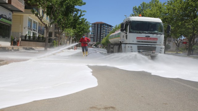 Karaköprüde temizlik çalışmaları