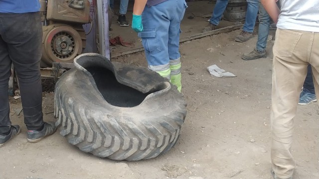 Kaynak yaparken lastik patladı, kafasına jant gelen tornacı hayatını kaybetti