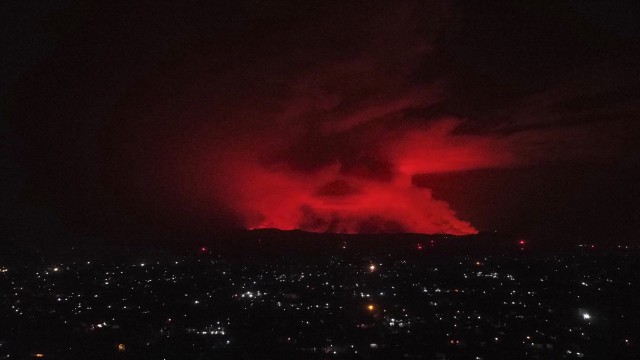 Nyiragongo Yanardağının bulunduğu bölgede dün 119 deprem meydana geldi