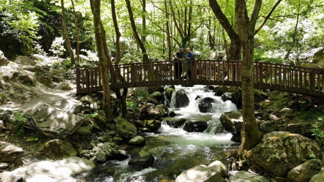 Şehir merkezine bir kilometre mesafedeki tabiat harikası yeri gören hayran kalıyor