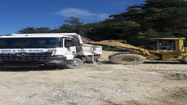 Türkelide asfaltlama çalışmalarına başlandı