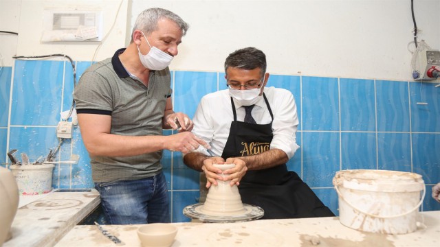 Vali Ali Çelik, çarkın başına geçti