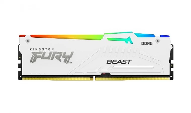 Kingston FURY DDR5 Serisine Beyaz Renk Seçeneği Geldi