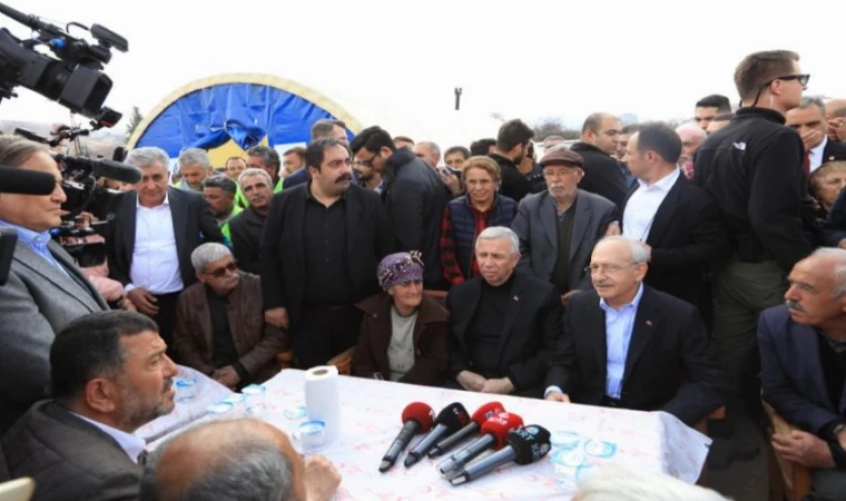 Malatya’da Kılıçdaroğlu’ndan ’Güzelbahçe Konteyner Kent’e ziyaret